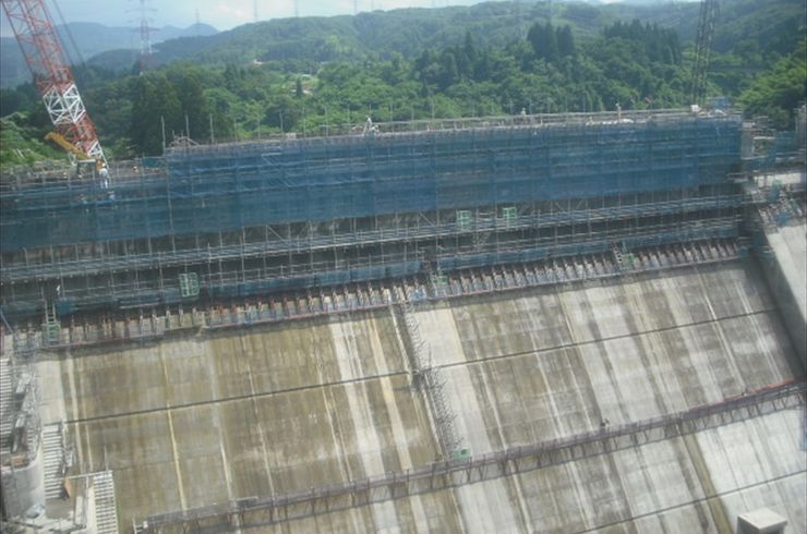 土木　ダム　トンネル　新設 足場 